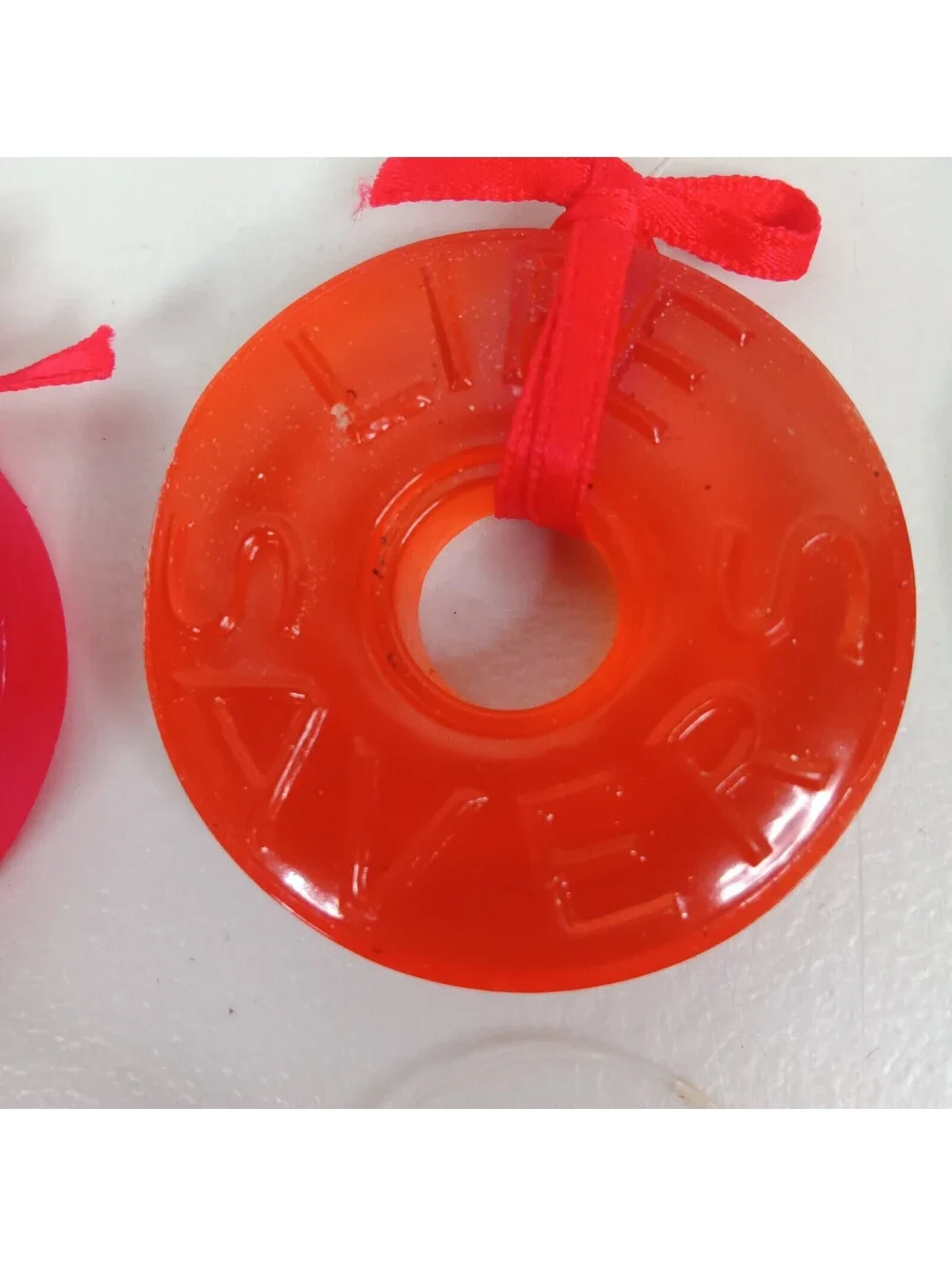 VTG 1988 Nabisco Life Savers Candy Green Red Orange Christmas Ornament of 18 Lot
